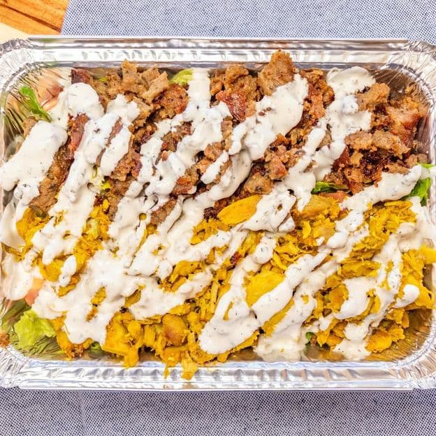 #4 Combination Chicken & Gyro Over Rice
